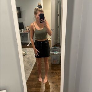 AGOLDE BLACK DENIM SKIRT - SIZE 28